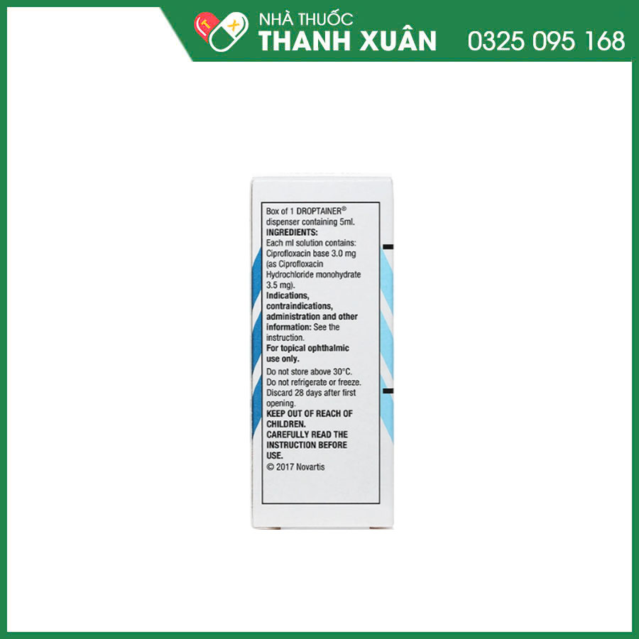 Ciloxan 0,3% điều trị các nhiễm khuẩn ở mắt